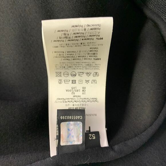 FENDI Size 42 Black Viscose Zip Up Jacket - Picture 7 of 9